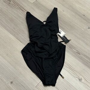 La Blanca Elegant Black One-Piece Swimsuit